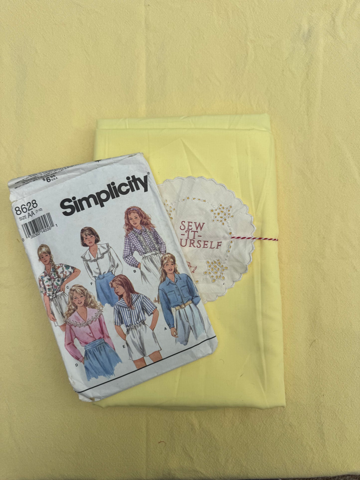 Judith’s Vintage Sewing Kit; Girls Collared Shirt