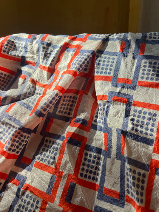 Vintage retro print fabric (1 yard available)