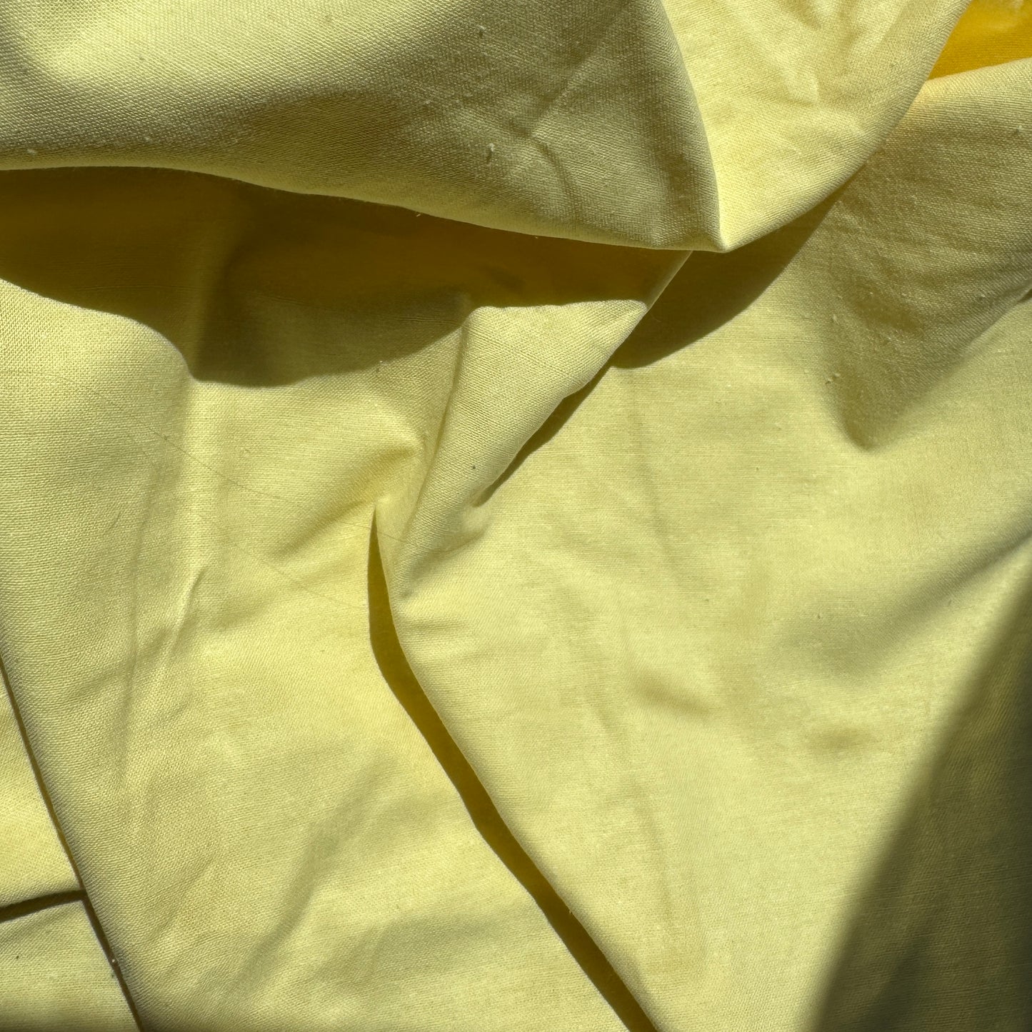 Butter Yellow Lightweight Brushed Cotton (sold by yard; 6 avail)