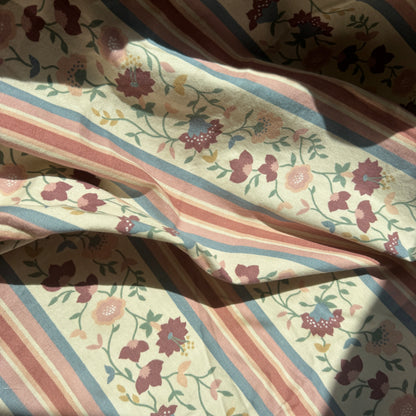 Vintage Waverly "Red Lion Inn" Floral Fabric (sold all together; 1 3/8 yard)