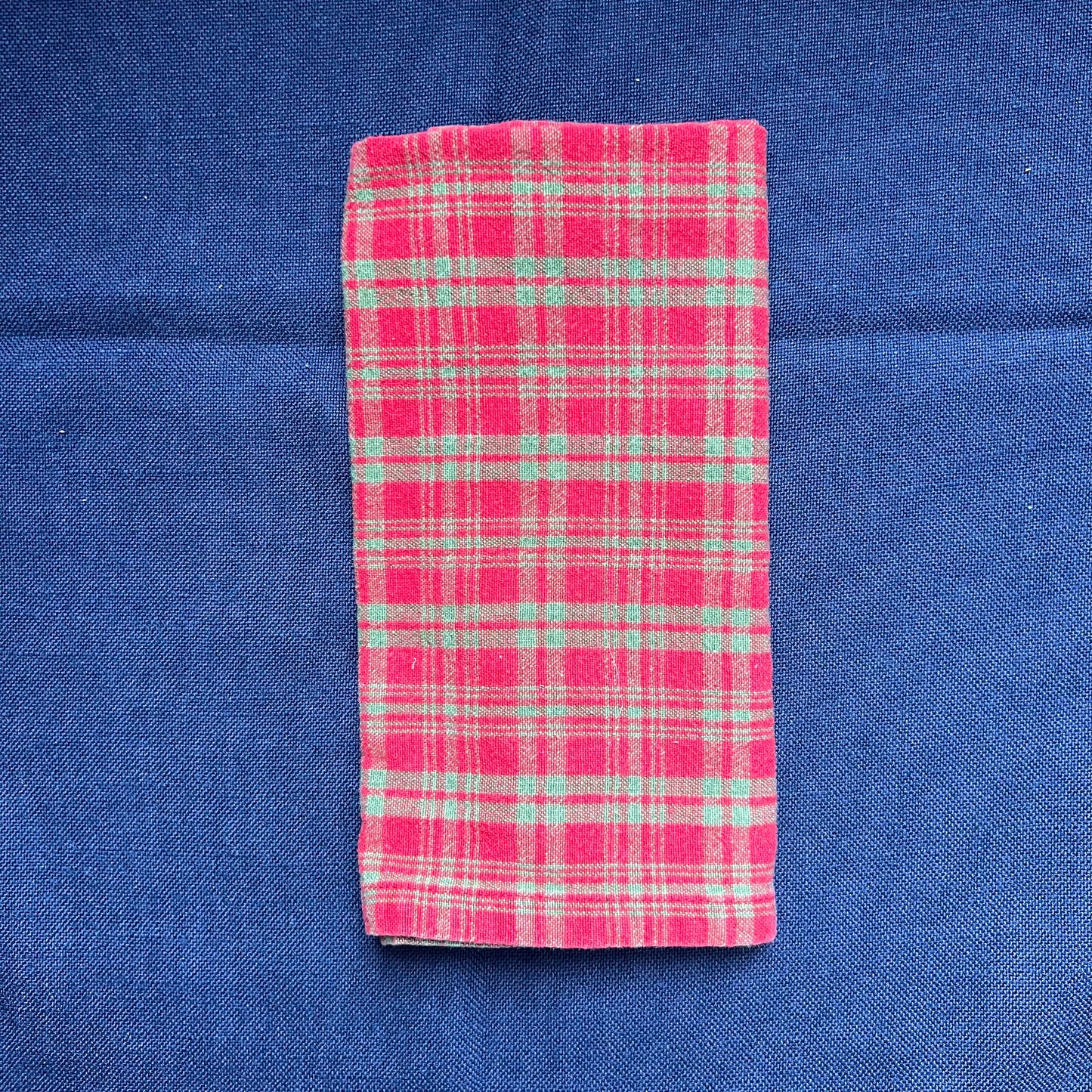 red & green plaid napkins