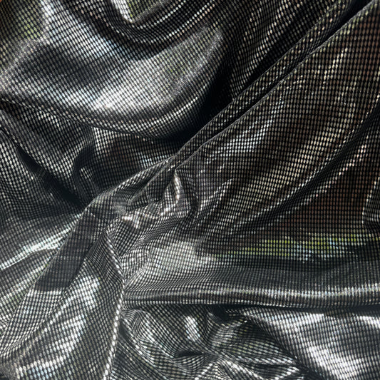 Black and Silver Disco Ball Fabric(sold all together; 1 5/8 yards)