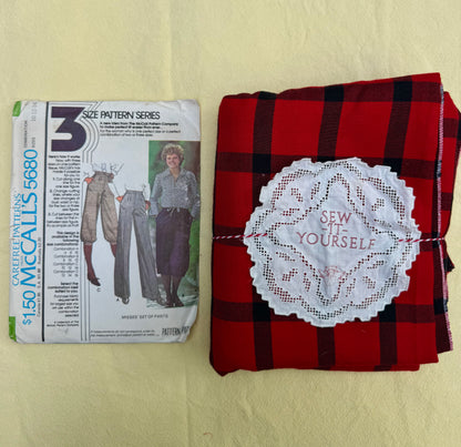 Judith’s Vintage Sewing Kit; Trousers