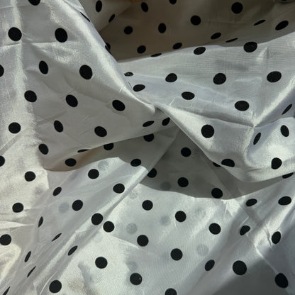 Polka Dot Poly Taffeta fabric (sold all together; 1y x 59")