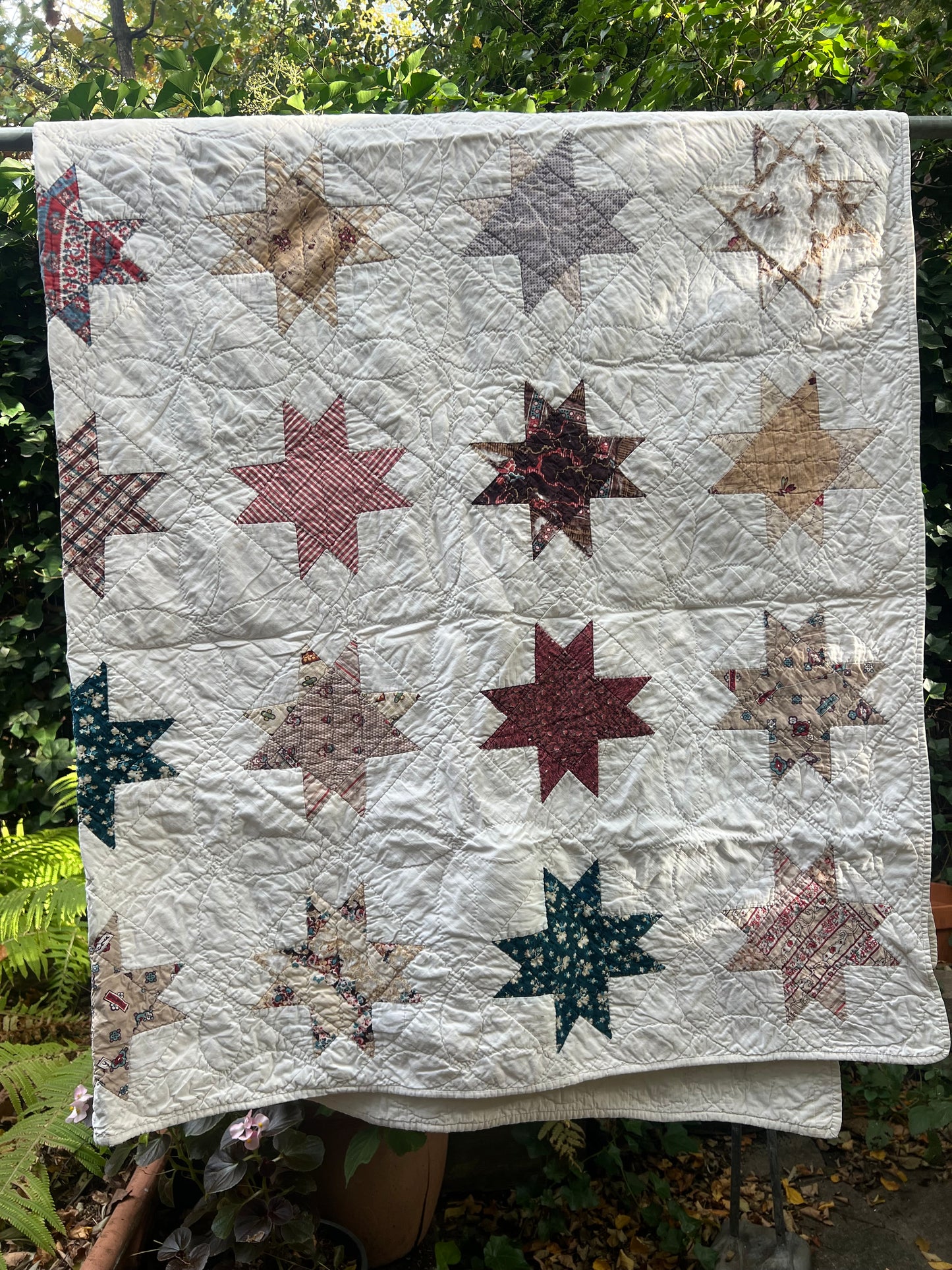 Vintage Handmade Star Quilt