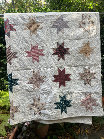 Vintage Handmade Star Quilt