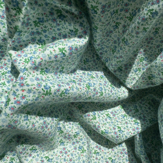 Vintage Ditsy Floral single napped Flannel(sold by yard; 3 avail)