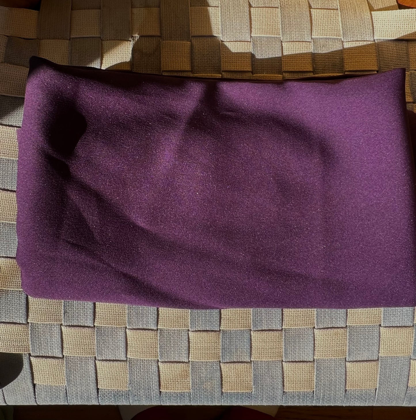 plum purple crepe fabric(sold by the yard; 2.5 yards)