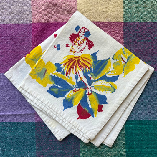 hula napkins(set of 3)