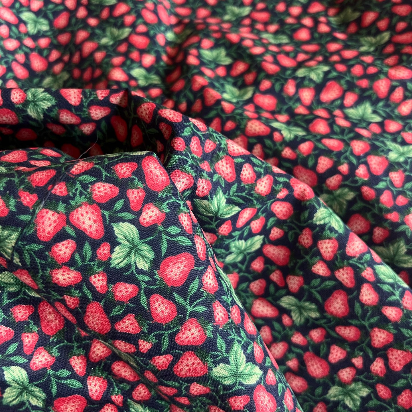 strawberry fields fabric(sold all together; 1.5 yard)