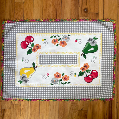 Fruity gingham panel