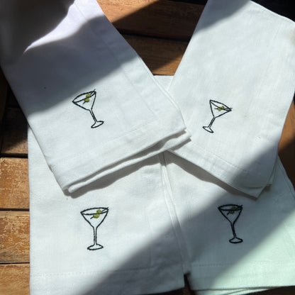 Made By Judith's; Dirty Martini napkin set (6)