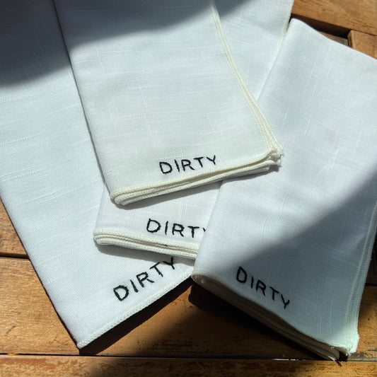 Made By Judith's; Dirty Napkins (set of 4)