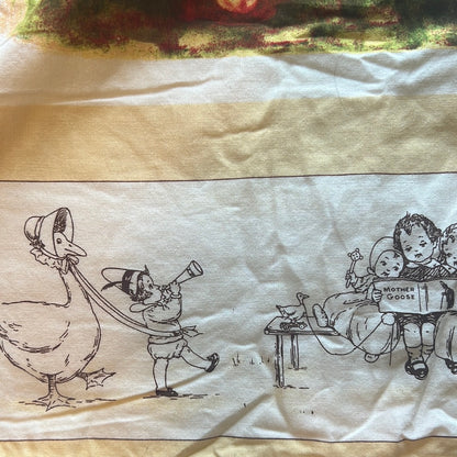 Vintage mother goose handmade quilt