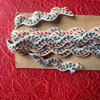 red & blue vine ribbon