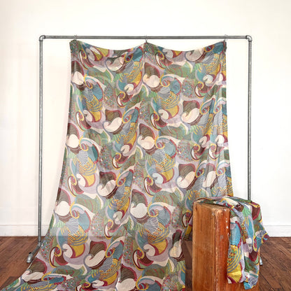 peacock daydream curtain