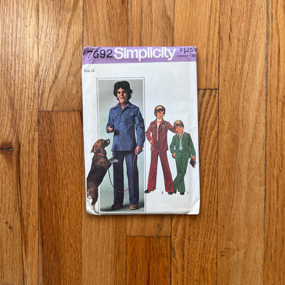 simplicity boys shirt jacket& pants pattern