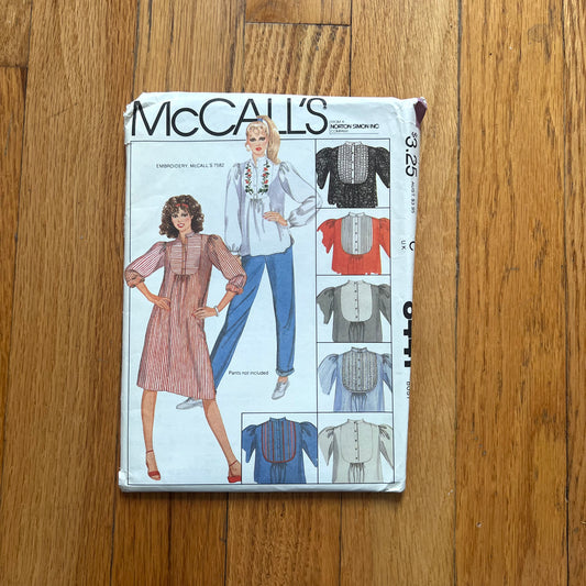 mccall's bib top & dress pattern