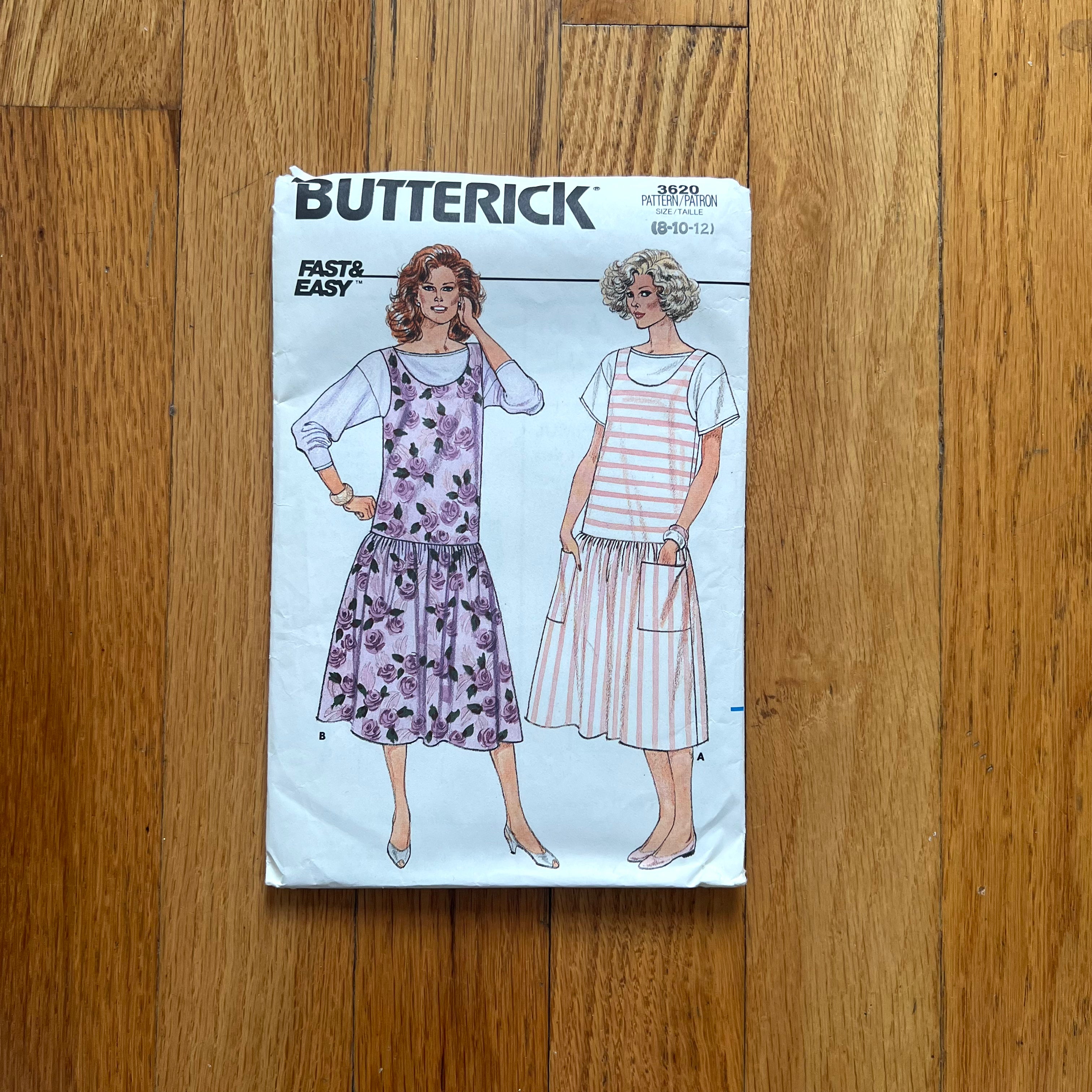 butterick 3620 drop waist dress pattern | Judith's
